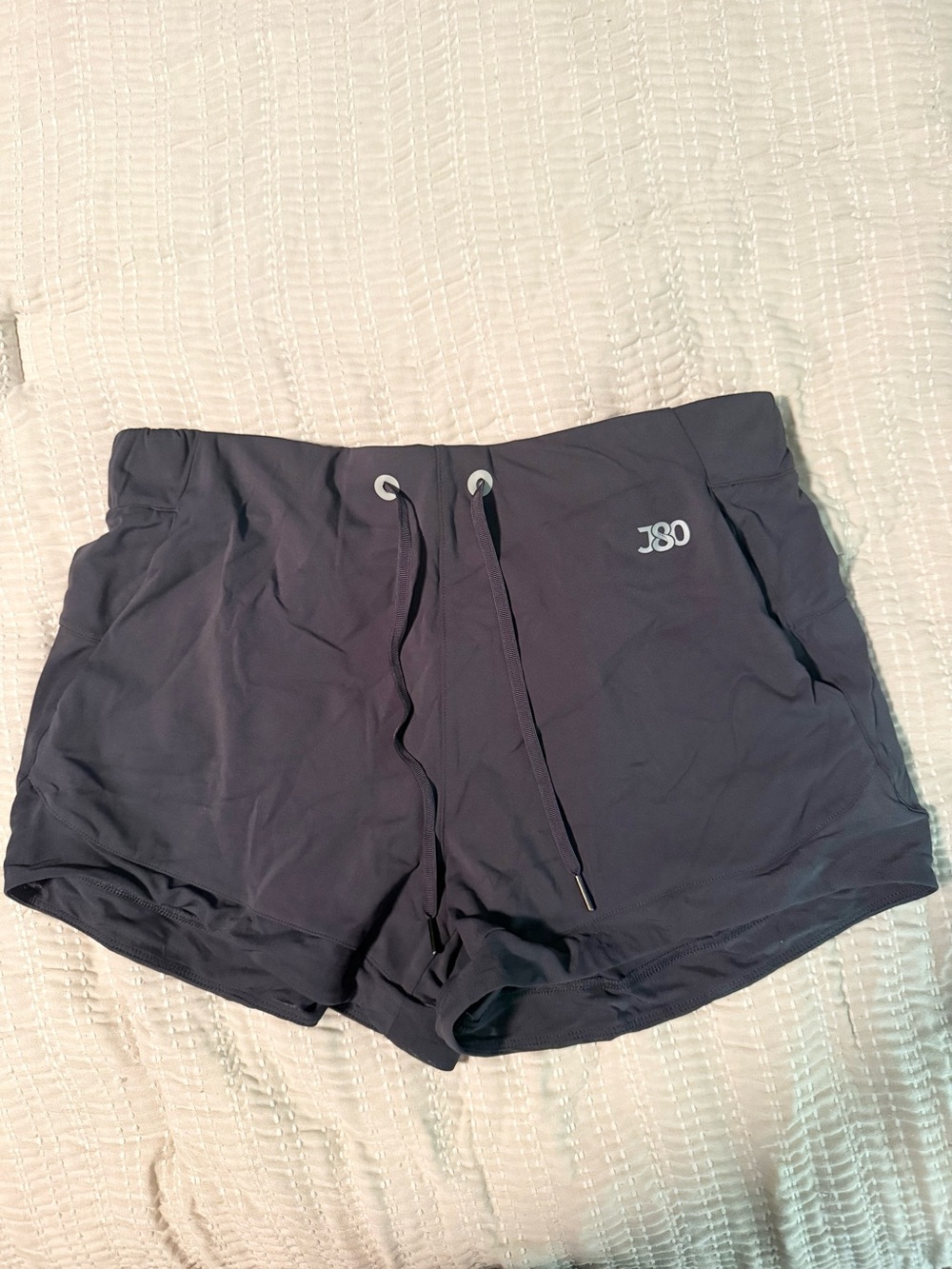 Women's Charcoal Athletic Drawstring Shorts